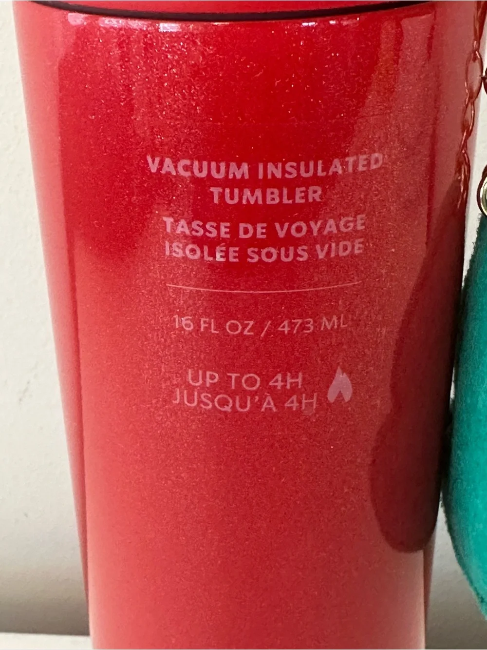 Starbucks Christmas 2024 Red Shimmer SS Tumbler